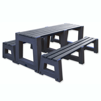 Outdoor Composite Imperial Table & Bench Set Outdoor Composite Imperial 4 Person Seat | Outdoor Seating | www.ee-supplies.co.uk