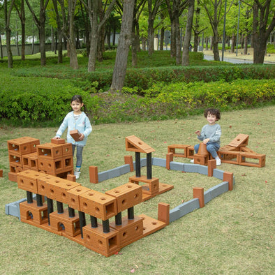 Outdoor Construction Blocks large Set 172 Pieces Educational