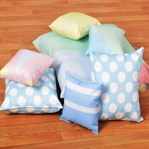 Outdoor/Indoor Wipe Clean Cushions - Pastel x 7 - Educational Equipment Supplies