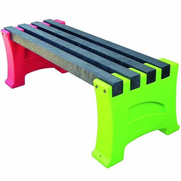 Outdoor Plastic Multi Coloured Bench - Educational Equipment Supplies