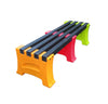 Outdoor Plastic Multi Coloured Bench - Educational Equipment Supplies