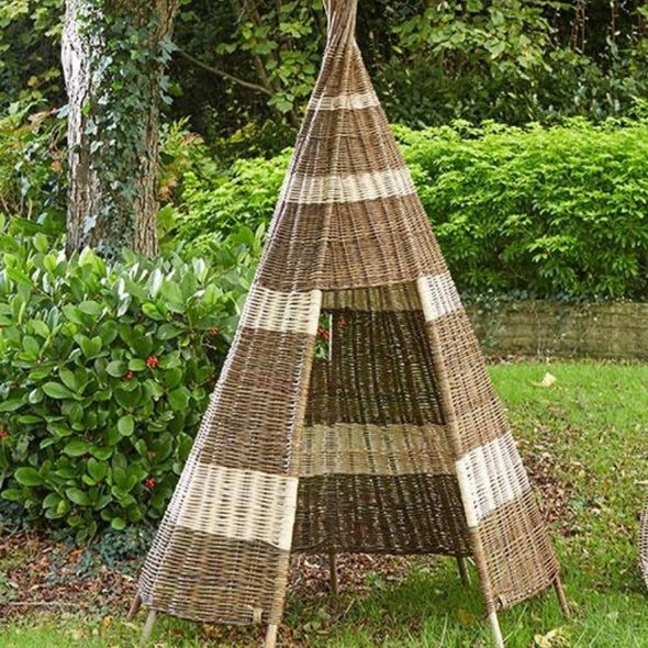 Outdoor Two Tone Pod Wicker Wigwam - Educational Equipment Supplies