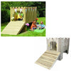Outdoor Wooden Children's Play Fort - Educational Equipment Supplies