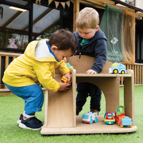 Leave Me Outdoors - Wooden Childrens Garage - Educational Equipment Supplies