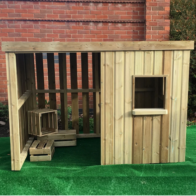 Outdoor Wooden Role Play Shelter Outdoor Wooden Role Play Shelter |  www.ee-supplies.co.uk