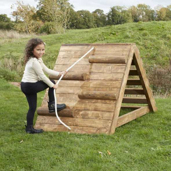 Outdoor Wooden Rope Climbing Crest Ages 3 Years + Outdoor Wooden Rope Climbing Crest Ages 3 Years + | www.ee-supplies.co.uk