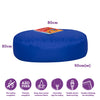 Eden Two-Seater Bean Bag Oval - Blue Oval bean bag blue  | Beanbags | www.ee-supplies.co.uk