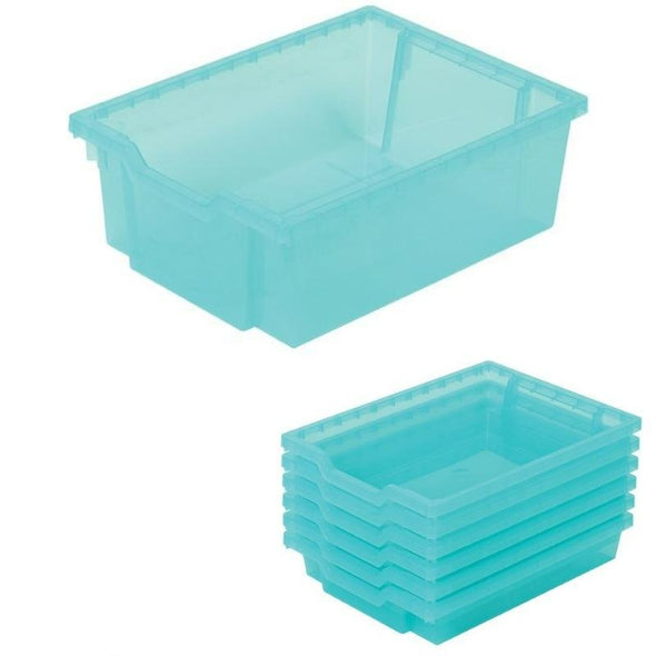 Antimicrobial Trays F2 Deep Gratnell's Plastic Storage Tray - H150 x W312 x L427mm - Educational Equipment Supplies
