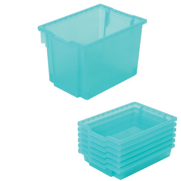 Antimicrobial Trays F3 Jumbo Gratnell's Plastic Storage Trays - H300 x W312 x L427mm - Educational Equipment Supplies