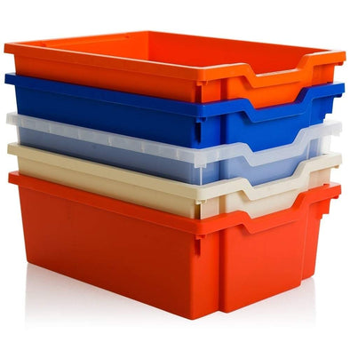 F2 Deep Gratnell's Plastic Storage Tray - H150 x W312 x L427mm - Educational Equipment Supplies