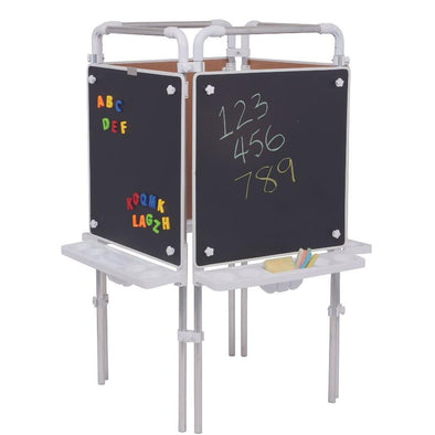 Magnetic Chalkboard 4 Sided Easel - Educational Equipment Supplies