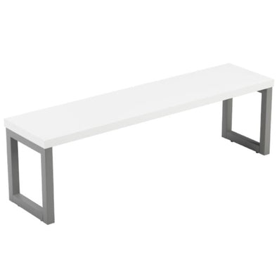 Picnic Bench Seat - White - Educational Equipment Supplies