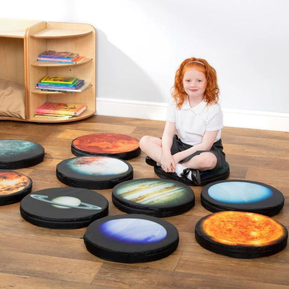 Planet Carry Cushions x 10 - Educational Equipment Supplies