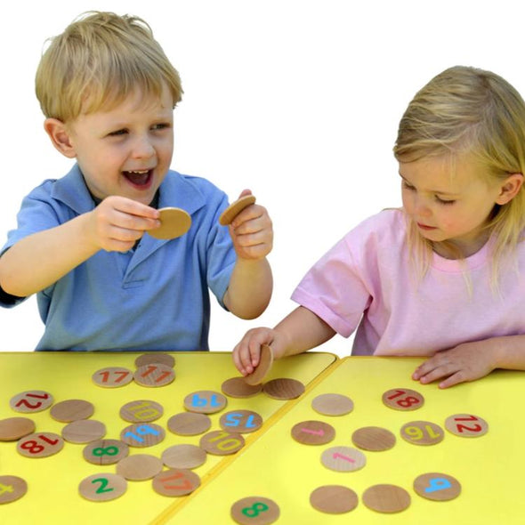 Wooden Matching Pairs 1-20 - Educational Equipment Supplies