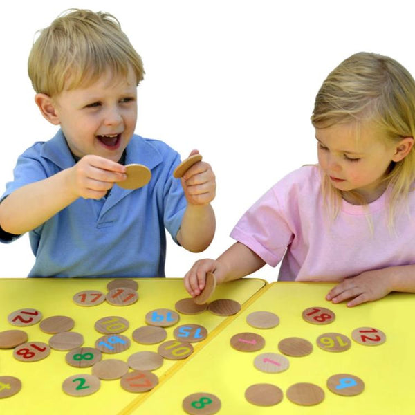 Wooden Matching Pairs 1-20