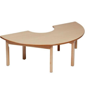 Playscapes Beech Nursery Table - Semi Circle Table - Educational Equipment Supplies