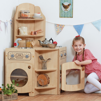 Play kitchen with baby seat sales