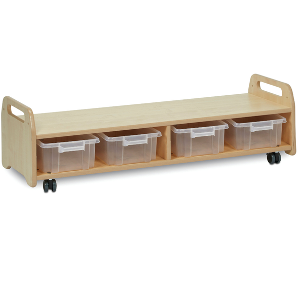 Playscapes Low Extra Wide Storage Trolley - Educational Equipment Supplies