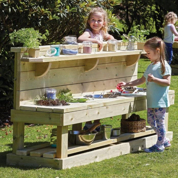 Millhouse Outdoor Wooden Large Messy Bench | Educational Equipment Supplies