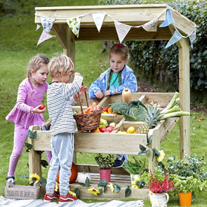 Playscapes Outdoor Wooden Market Stall - Educational Equipment Supplies