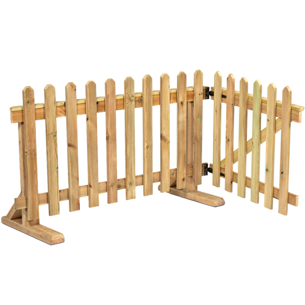 Playscapes Outdoor Wooden Movable Fence Gate Panel | Educational ...