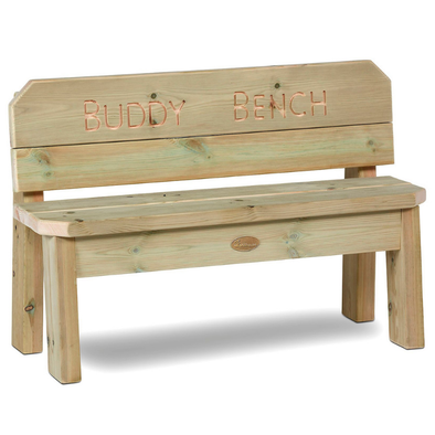 Playscapes Outdoor Wooden Primary School Buddy Bench - Educational Equipment Supplies