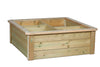 Playscapes Outdoor Wooden Square Texture Trough - Educational Equipment Supplies
