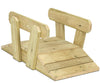 Playscapes Outdoor Wooden Toddler Bridge - Educational Equipment Supplies