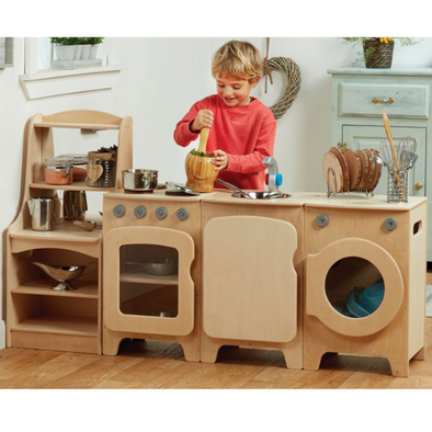 Playscapes Role-Play Natural Childrens Kitchen 2 Playscapes Role-Play Natural Childrens Kitchen 2 | Role play kitchen | www.ee-supplies.co.uk