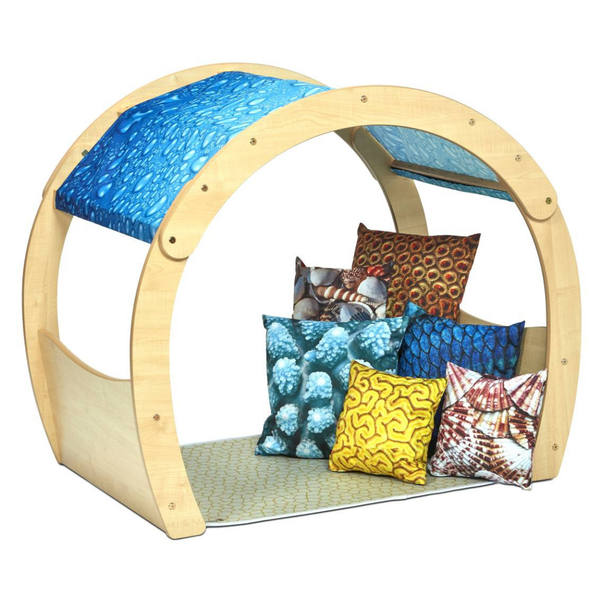 Playscapes Small Wooden Cosy Cove Nursery Den + Under The Sea