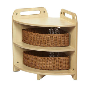 Playscapes Tall 90° Corner Unit 2 x Baskets - Educational Equipment Supplies