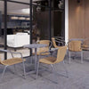 Plaza-Cafe Aluminum Bistro Round Table + 4 Aluminum Chairs Plaza Aluminum Bistro Round Table | Tables | www.ee-supplies.co.uk