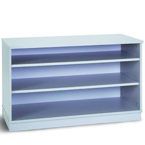 Grey Wood Shelf Storage Unit Static & Mobile H617mm - Educational Equipment Supplies