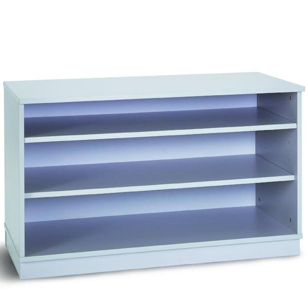 Grey Small Premium Bookcase With 2 Adjustable Shelves H617mm