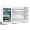 Premium 6 Shallow Tray Unit + 2 Shelves - White - Mobile & Static Premium 6 Shallow Tray Unit + 2 Shelves - White - Mobile & Static | www.ee-supplies.co.uk