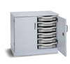 Premium 12 Shallow Tray Unit - Grey Cupboard- Mobile & Static Premium Cupboard Tray Storage | Grey White Cupboards | www.ee-supplies.co.uk