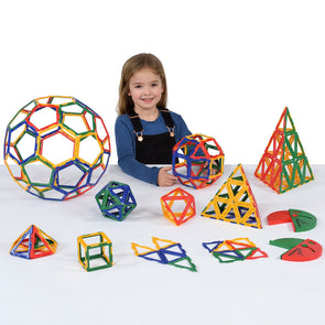 Polydron Frameworks Geometry Set - 215 Pieces - Educational Equipment Supplies