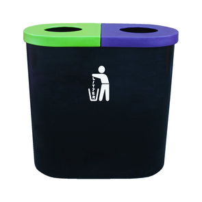 Popular Twin Litter Bins - With Litter logo Popular Twin Litter Bins - With Litter logo | Great Outdoors | www.ee-supplies.co.uk