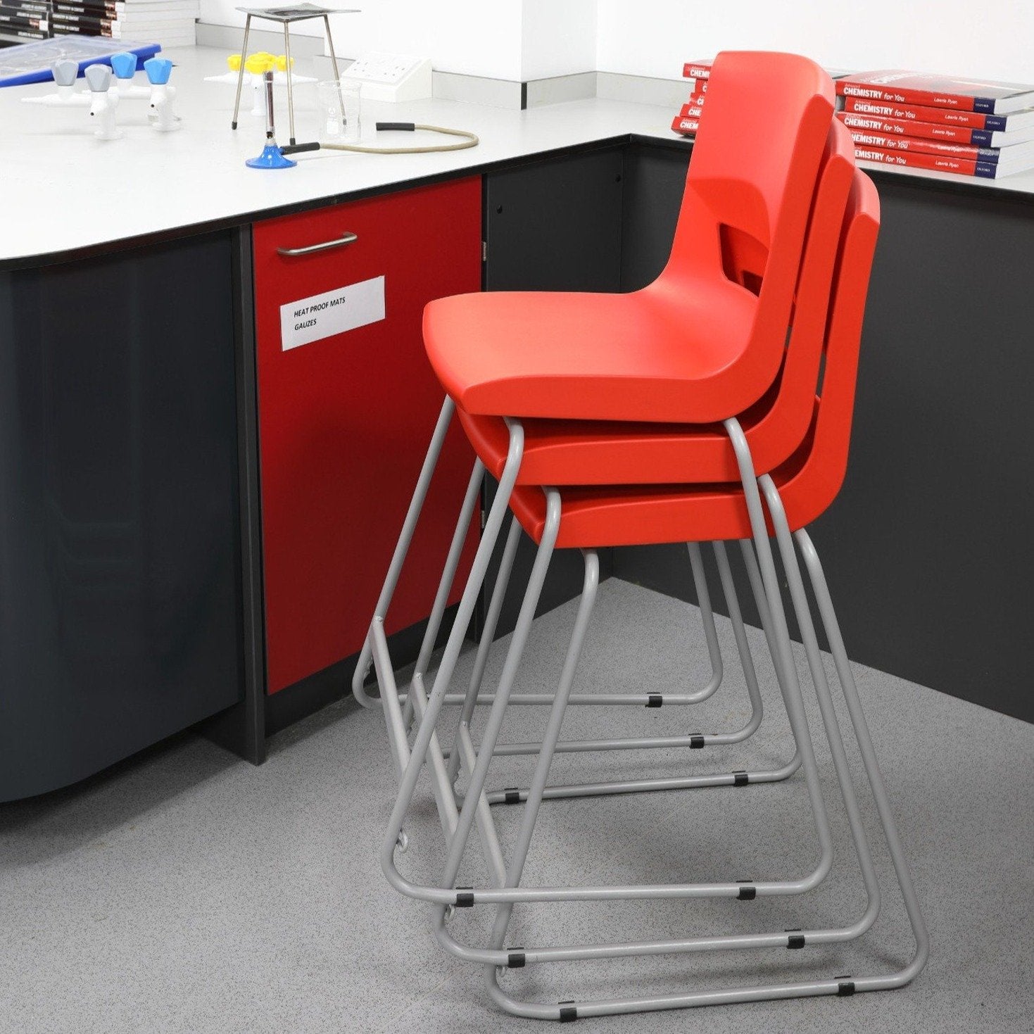 Pystra Chairs Postura + Classroom High Chair Stool H560mm | Educational Equipment ...