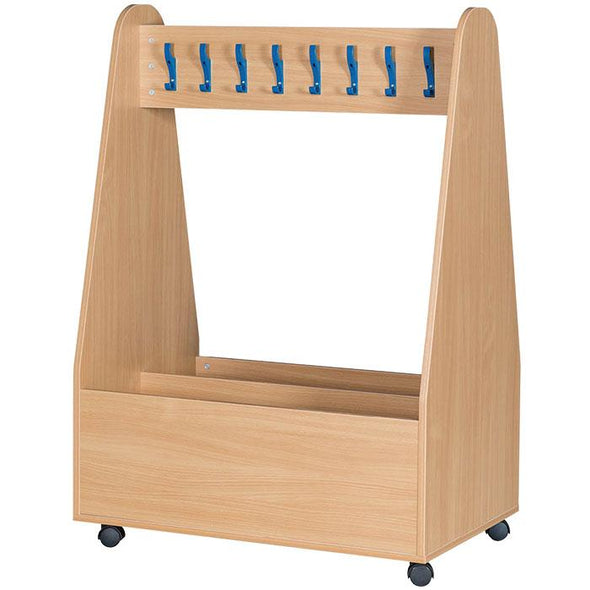 Premium Cloakroom Double Sided Mobile Coat Station - Educational Equipment Supplies