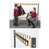 Premium Cloakroom - Single Sided Cloakroom + Shoerack Unit 1200mm - Educational Equipment Supplies