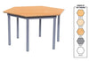 Premium Hexagon Classroom Table - Educational Equipment Supplies