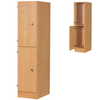 Premium Primary School 2 Door Wooden Locker -D400mm - Educational Equipment Supplies