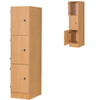 Premium Primary School 3 Door Wooden Locker -D450mm - Educational Equipment Supplies