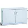 Premium 2 Shelf Cupboard - Grey - Mobile & Static - Educational Equipment Supplies