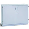 Premium 2 Shelf Cupboard - Grey- Mobile & Static - Educational Equipment Supplies