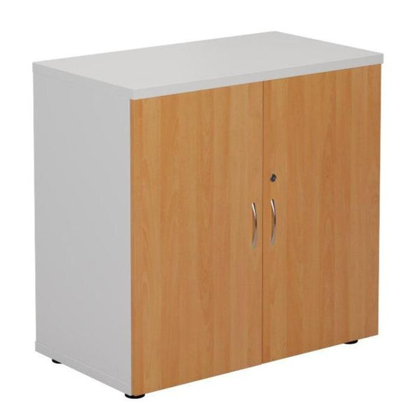 Premium White Sided Cupboard - H800mm