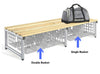Probe - Single Cloakroom Bench Ash Wood Slates - Educational Equipment Supplies