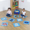 Professions Mini Placement Carpets with Holdall W400 x D400mm - Educational Equipment Supplies
