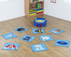 Professions Mini Placement Carpets with Holdall W400 x D400mm - Educational Equipment Supplies